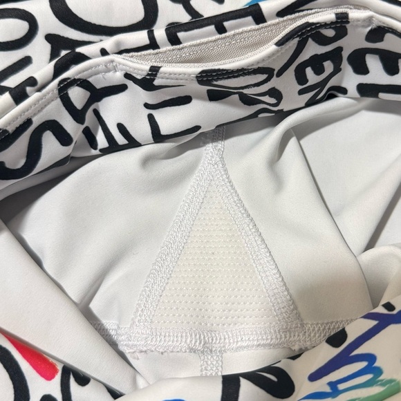 ATHLETA Elation Train Short White /Black PRIDE - Picture 7 of 7